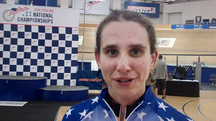 Beth Newell talks about winning the women's omnium...