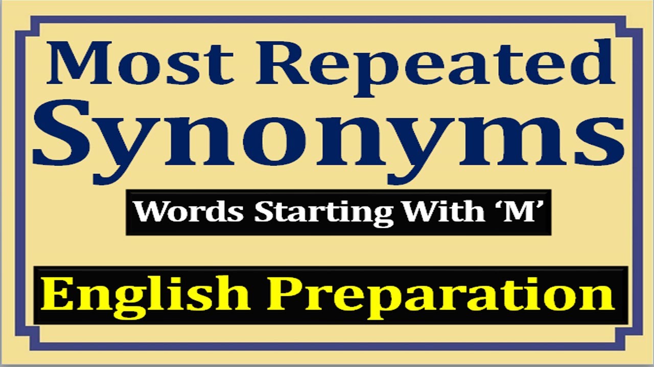 Synonyms MCQs Most Repeated Synonyms PPSC FPSC NTS KPSC