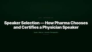 Pharma Field Events — Sales & Medical Affairs — Vol. 1 | Life Sciences Real Roles
