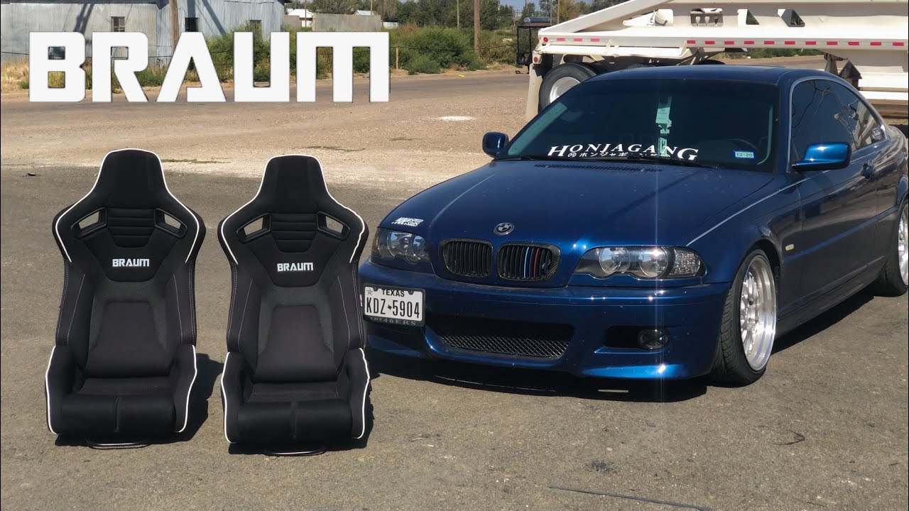 Braum Elite R Seats for the BMW E46!!!!! YouTube