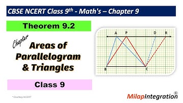 Theorem 9.2 | Areas Parallelogram & Triangles Chapter 9 Class 9 Math