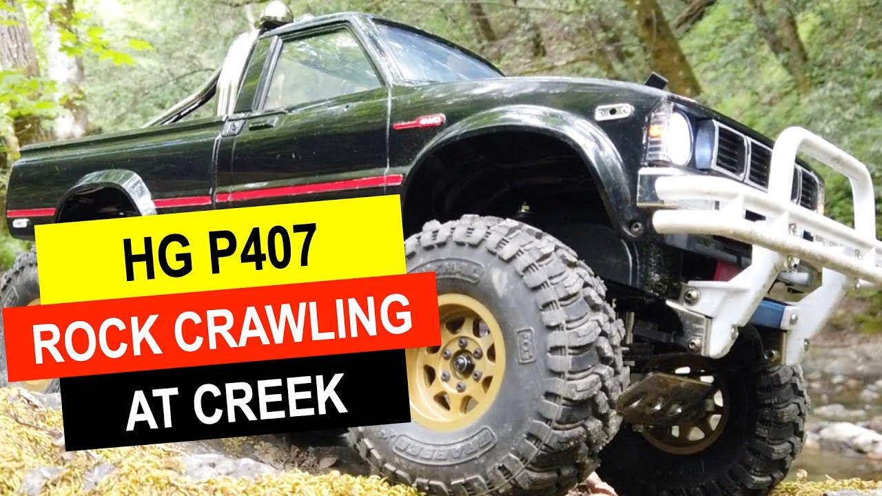 HG P407 (Tamiya Bruiser Clone) Toyota | Ep. 5 - Rock Crawling at the Creek