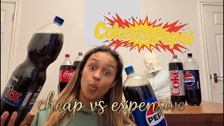 Coke VS Pepsi! Cheap v Expensive! blind taste test..