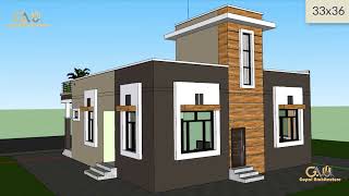 33x36 Modern Home Elevation Design | Latest Villa Design | 3D Home Design | Gopal Home Decor