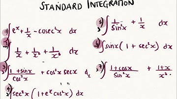 A level Maths Revision- Integration: Standard Integrals