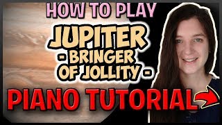 How To Play "JUPITER" [The Planets] by Gustav Holst - Easy Piano (Synthesia) [Piano Tutorial] [HD]