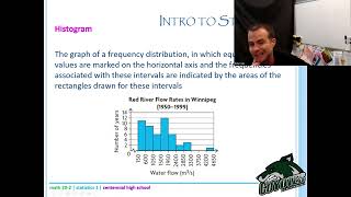 Math 20-2 - Lesson 5.1 - measures of central tendency and histograms