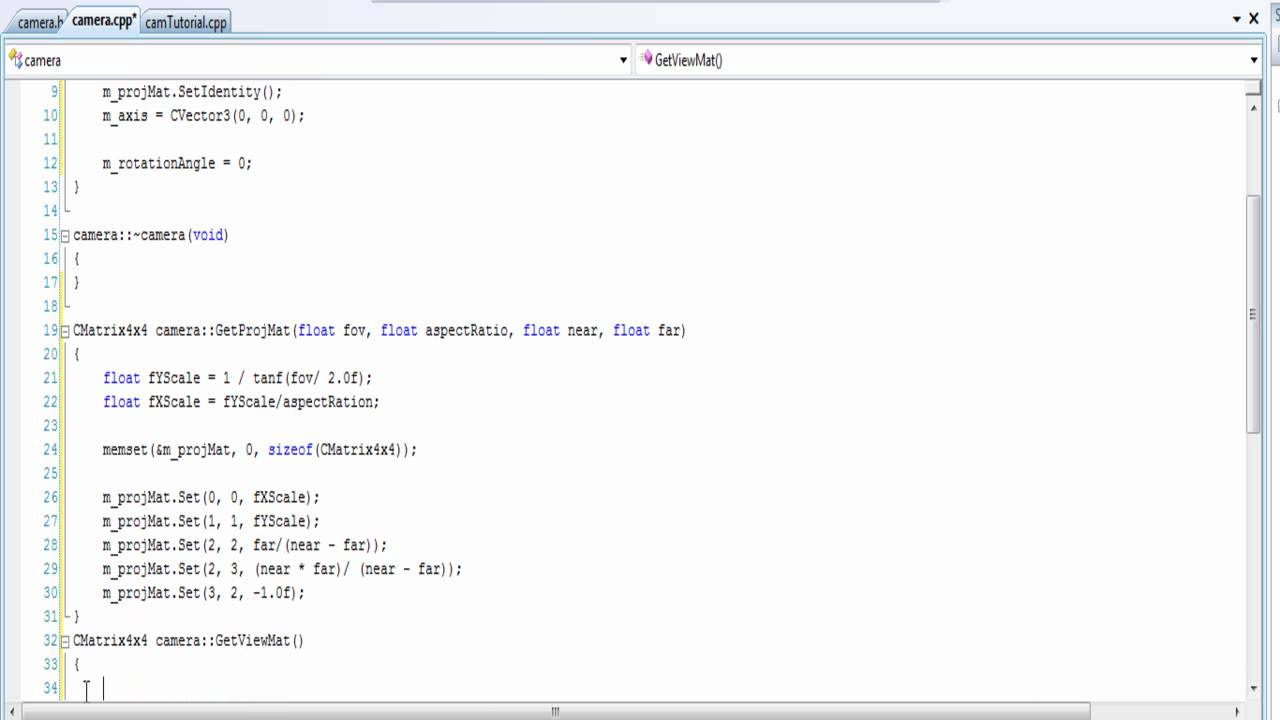 Creating 3D Camera C++ OpenGl - Tutorial Part 2/3 - YouTube