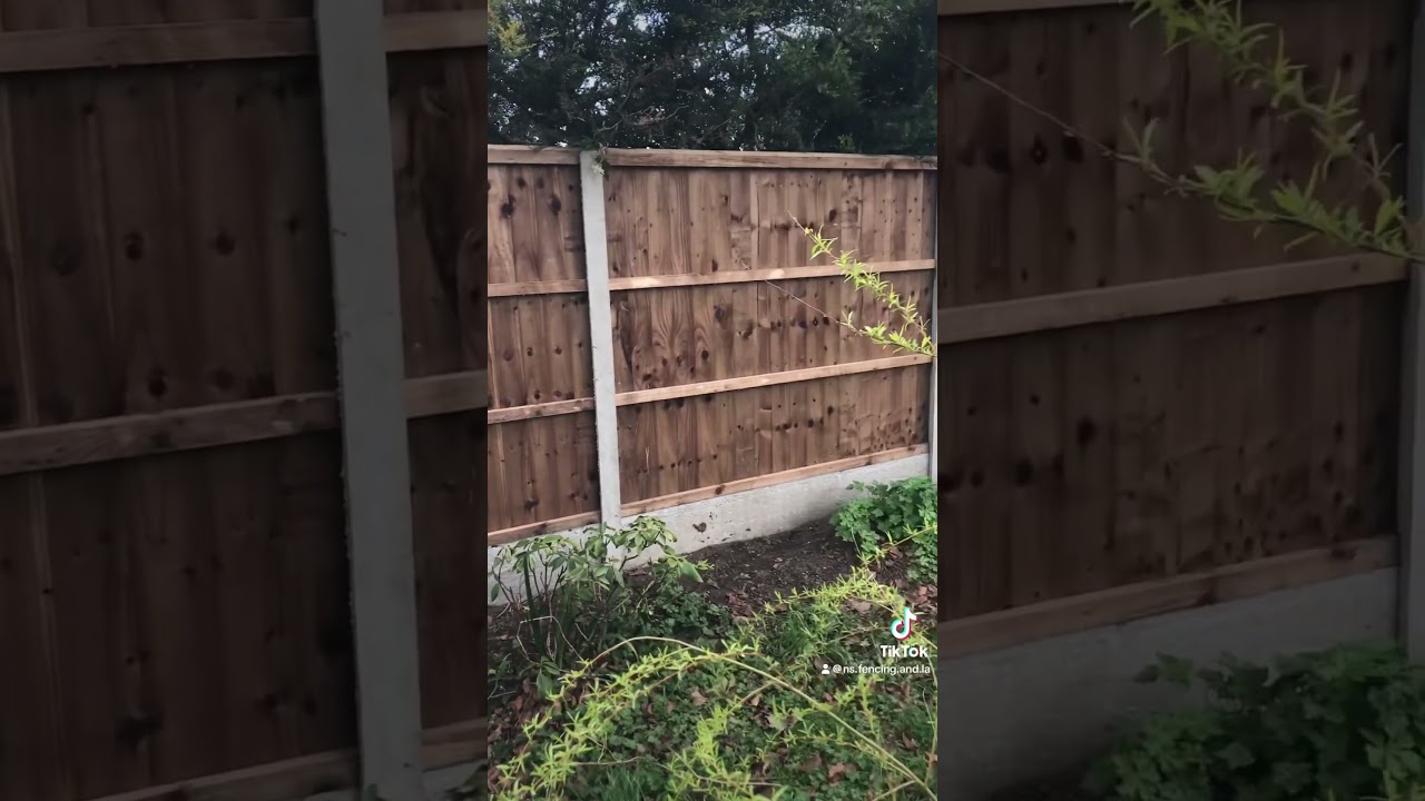 Satisfying new fence installed 