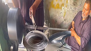 Celebrity wonderful process of making a spring out of iron wire with the help of hands and Lathe . Net Worth