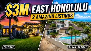 Two $3M East Honolulu Homes: Portlock vs Hawaii Loa Ridge