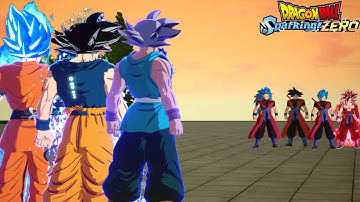 Goku Super Form Vs Goku Xeno Form! Dragon Ball Sparking Zero