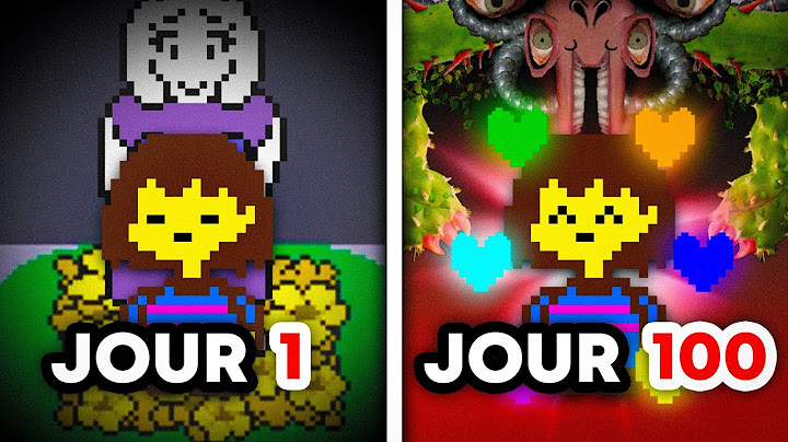 J'ai passé 100 JOURS sur UNDERTALE, voici ce qu'il s'est passé...