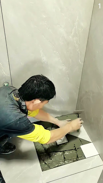 proses cerdas pemasangan keramik dengan cepat dan akurat #shorts