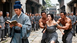 惡霸當街欺負姑娘，沒想到路過的書生是功夫高手，暴打惡霸！#kungfu #功夫