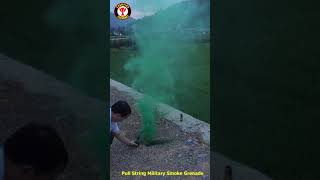 Military pull string color smoke grenade fireworks