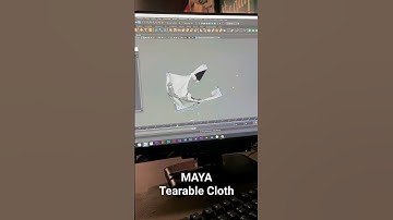 Autodesk MAYA Tearable Cloth Simulation #visualeffects #maya #vfxshorts