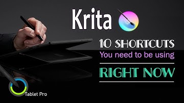 Krita 2021 setup for Tablets with Tablet Pro settings and the 5 most important keyboard hotkeys
