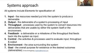 Systems approach