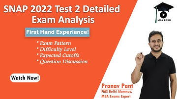 SNAP 2022 Test 2 Paper Discussion | Difficulty Level | Expected Cutoffs | MBA Karo