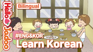 Bilingual Sub ENG&KOR ) Learn Korean /  Mom vs Dad / Hello Jadoo & Friends