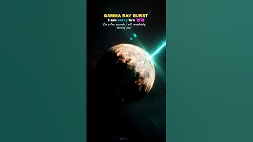 Gamma Ray Burst vs Earth #space #shorts #universe #planet #solarsystem