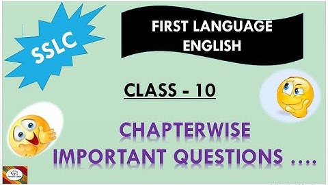 #SSLC#1ST LANGUAGE ENGLISH# IMPORTANT QUESTIONS BOARD EXAM#SLOVED CHAPTERWISE#SCORPIO CLASS#