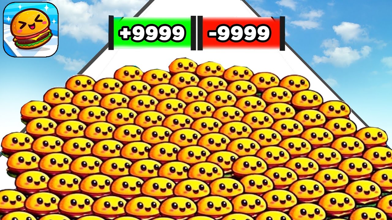 Satisfying Mobile Gamer Food Run New Tiktok Gameplay Android,iOS Walkthrough All Levels Free Update