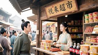 Download Lagu 💖A modern girl time-travels with a supermarket; noodles win the family and the cold officer! 🛒🍜 MP3