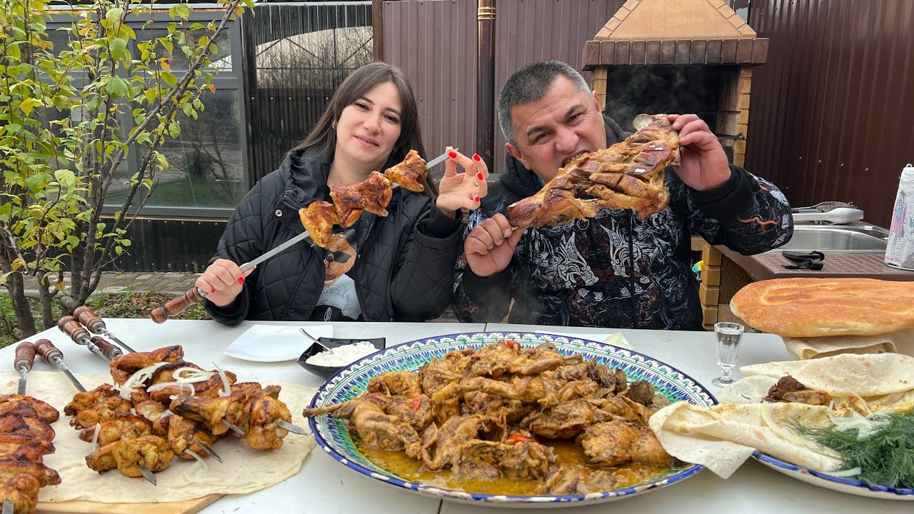 Готовим На Ужин – Мясо На Гриле, Кролик В Сметане И Шашлык Из Куриных Крылышек