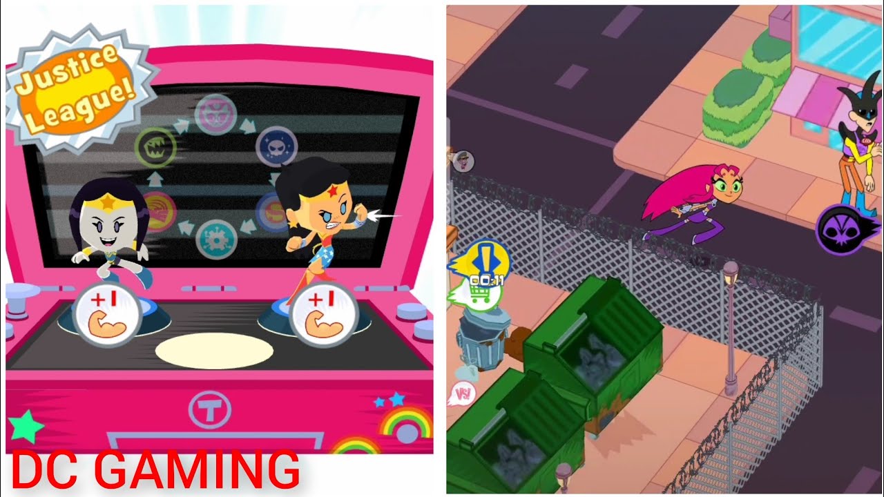 teen titans go figure wonder woman and wonder raven gameplay/showcase