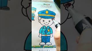mewarnai gambar polisi #mewarnaianaktk #painting #police #polisi