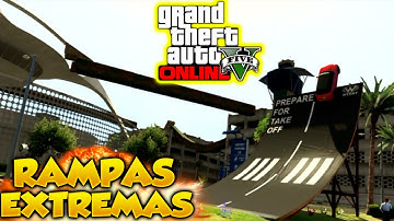 GTA 5 Online Rampas Extremas Epicas Carreras Gameplay Modificadas GTA V Online