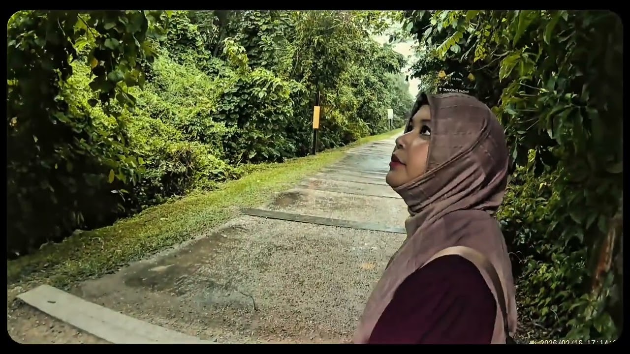 Unplanned Outing to The Rail Corridor- In Jubah under the Rain