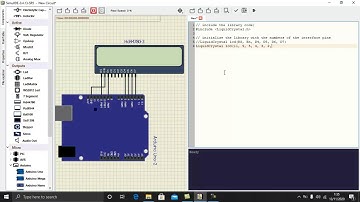 Simulasi LED 16x2 pada Arduino menggunakan Software SimulIDE LCD 16x2