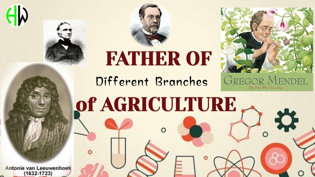 Fathers of Different Branches of Agriculture | Useful for All Agri Competitive Exams