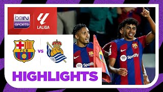 Barcelona 2-0 Real Sociedad | LaLiga 23/24 Match Highlights