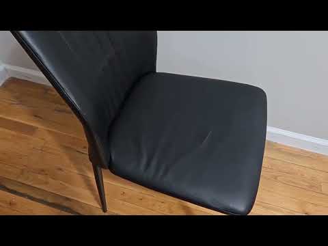 ZckyCine Dining Chair PU Leather Living Room Chair Modern Kitchen Armless Side Chair Review