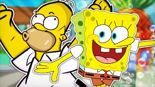 SpongeBob SquarePants vs Homer Simpson - Rap Battle! 