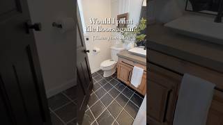 My Most Controversial Project Painted Tile Floors In My Bathroom