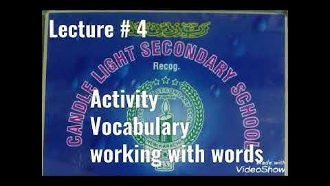 Class 4 English lit lecture 4 week 7