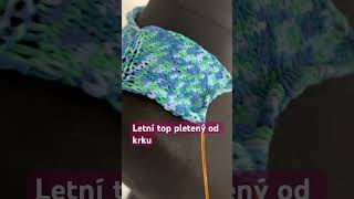 Pletený letní top pro začátečníky, návod už brzy 😉 #pletení #knitting #letnítop #letoa  #pletenýtop