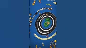 🐍😁 Worms Zone io biggest  snake surrounding me #shorts #snake #saampwalagame #wormszoneio #game