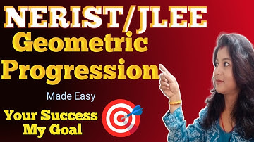 Geometric Progression|Polytechnic|Diploma|Mathematics|NERIST/JLEE|