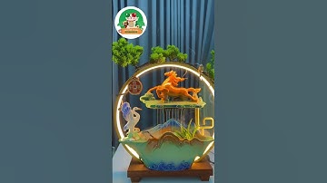 Thác Nước Phong Thuỷ Di Lạc Trầm Hương Cao Cấp Tặng Tân Gia, Sinh Nhật