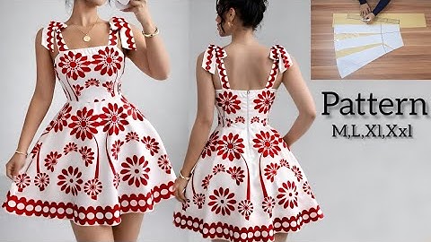 Step-by-step tutorial ✂️/ for women’s evening dress pattern making✅️