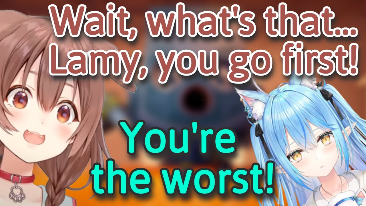 Korone Keeps Making Lamy Go First to Test Dangerous Situations [Eng Sub/Hololive]