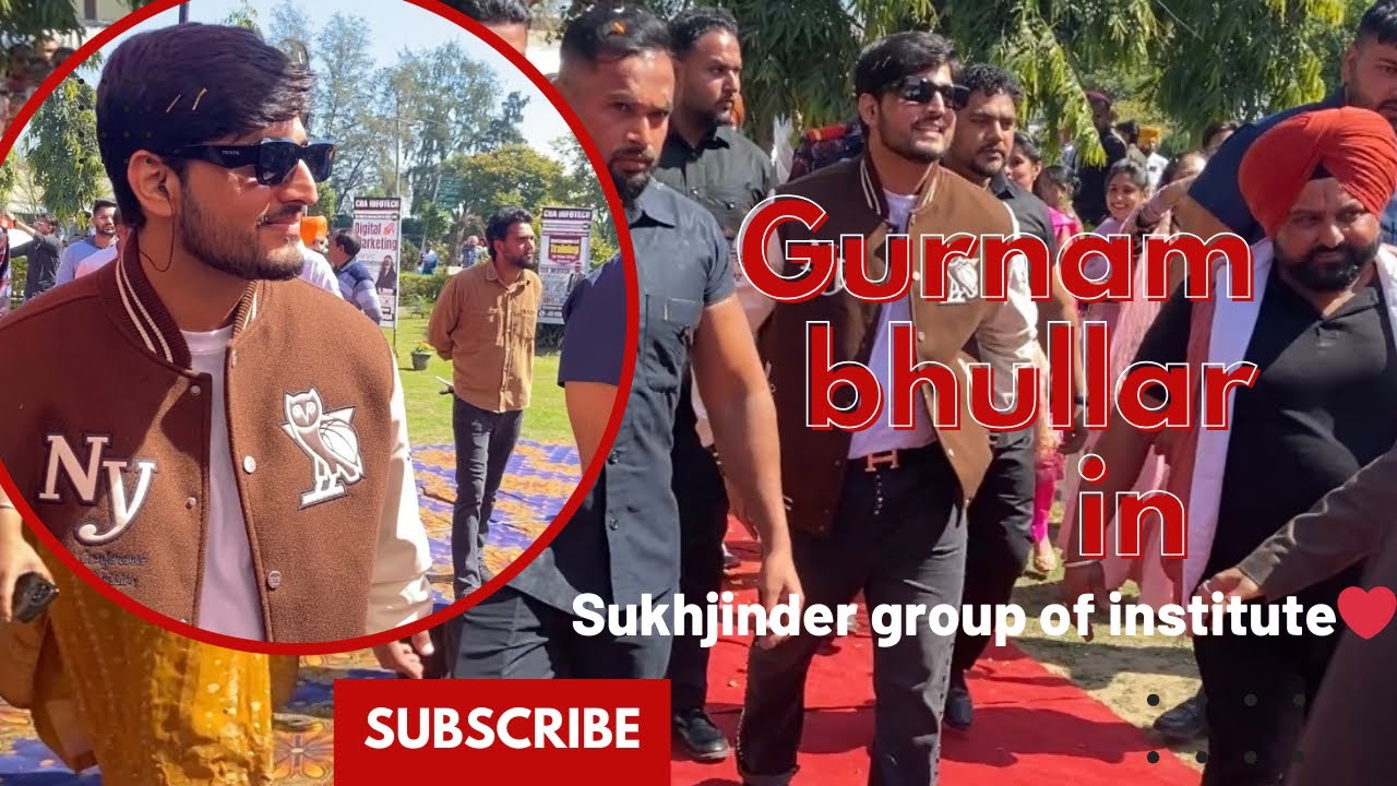 Gurnam bhullar in gurdaspur 📍(sukhjinder group of institute🏫❤️)@gurnambhullar #explore #vlog #new