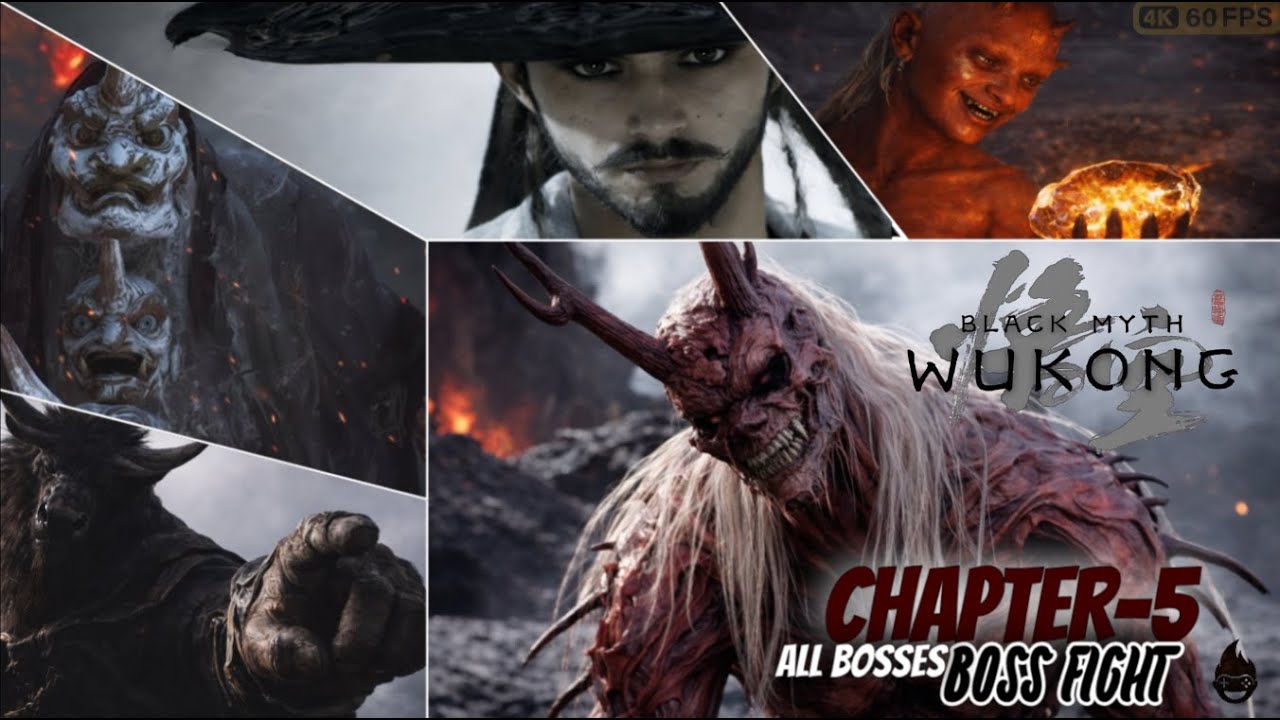 Black Myth: Wukong – All Chapter 5 Bosses & Secret Bosses | Locations, Lore & Rewards (4K 60FPS)