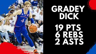 Gradey Dick Highlights vs. TCU | 2/20/23 | 19 Pts, 6 Rebs, 2 Asts